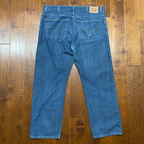 Levi's 559 Y2K Relaxed Straight Leg Denim Blue Jeans Y2K Men's Size 44 x 32 - Picture 5 of 11